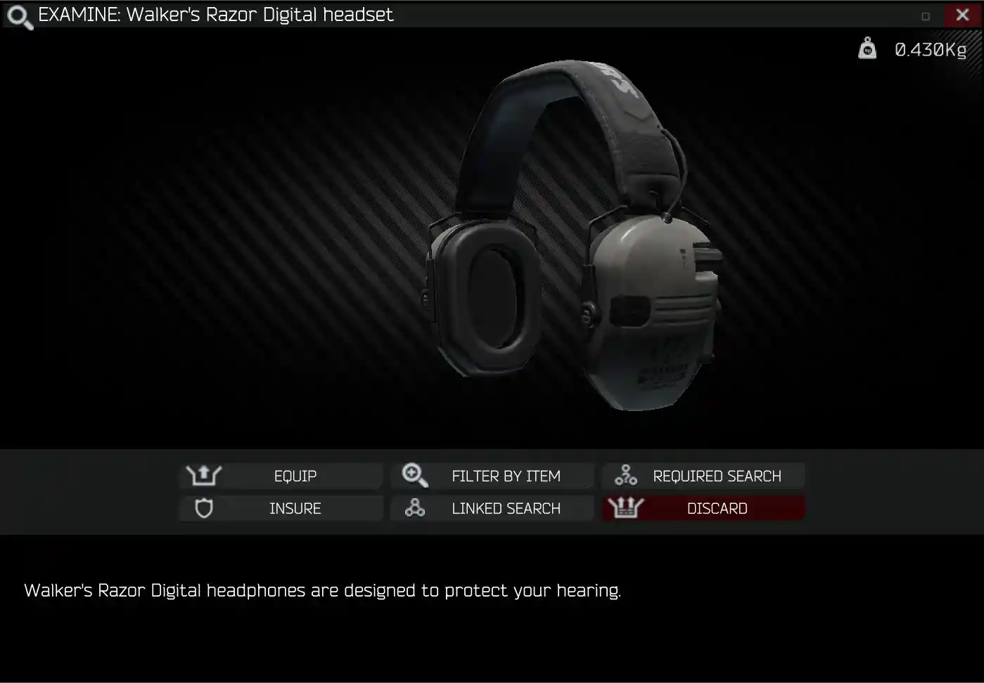 Walker's Razor Digital headset - Escape from Tarkov Wiki*